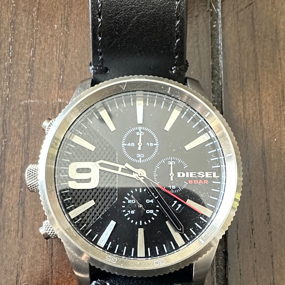 Diesel Black and Silver Men's Watch